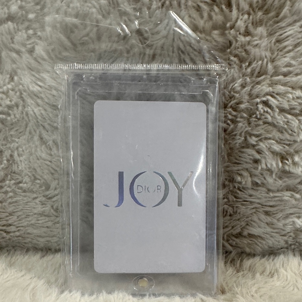 Dior Joy 5 of Clubs Card Sealed in Holder - Silver and White